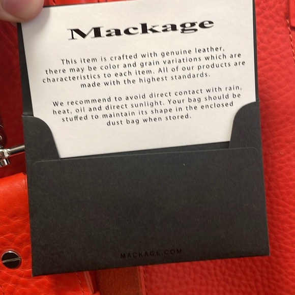 Mackage - Classy Shoulder Handbag Pirse - Red / Red - Picture 6 of 16